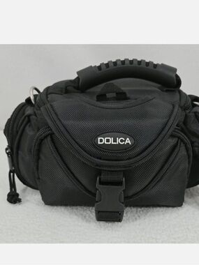 Dolica Camera Bag  ~ Black Orange DSLR Case